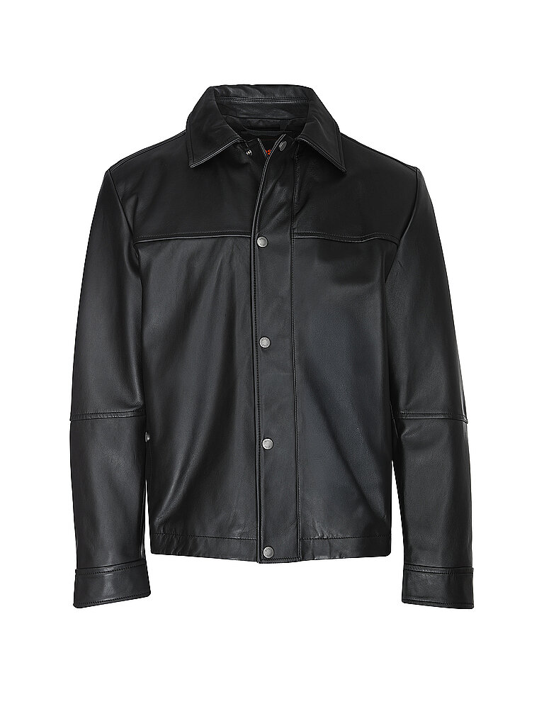 BOSS Lederjacke JOBAN schwarz | 46