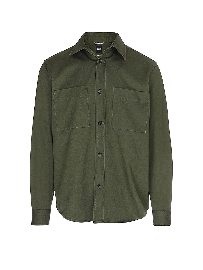 BOSS Overshirt H-OWEN dunkelgrün | S