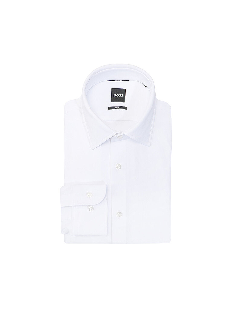 BOSS Hemd Slim Fit P-HANK weiss | 39