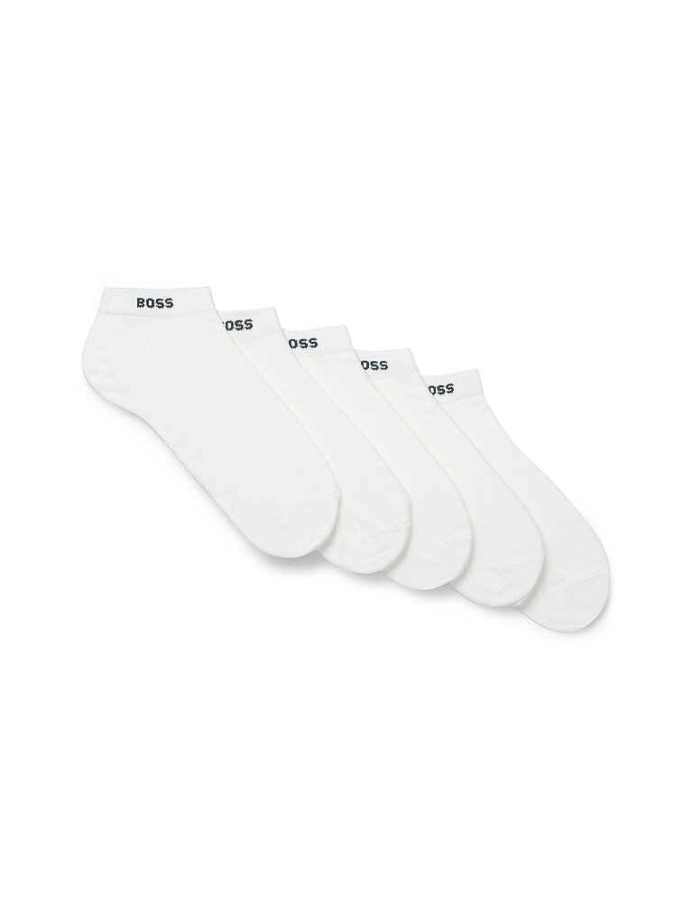 BOSS Sneaker Socken 5er Pkg white weiss