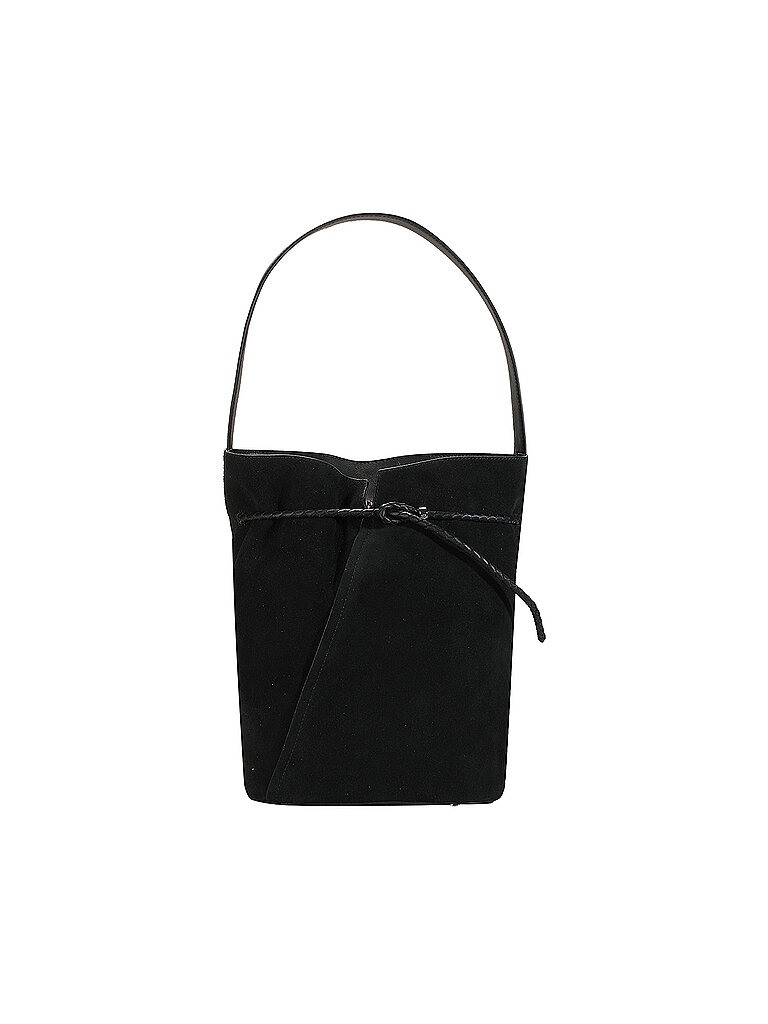 BOSS Ledertasche - Bucket Bag  schwarz