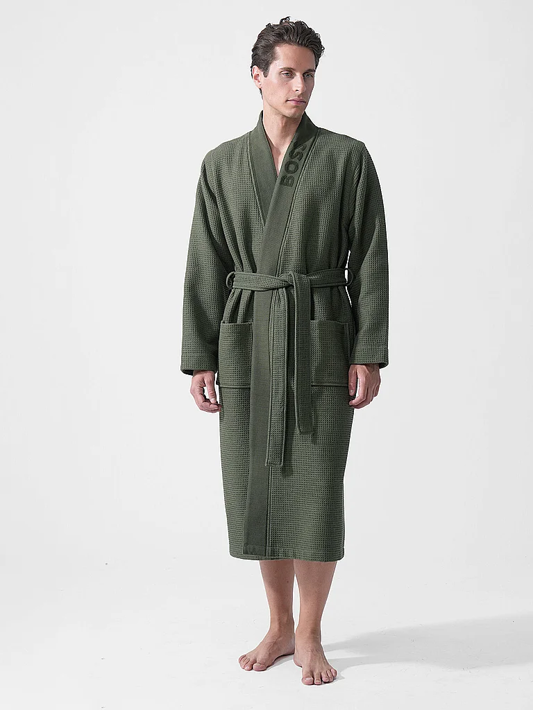 BOSS Morgenmantel - Kimono olive | XL