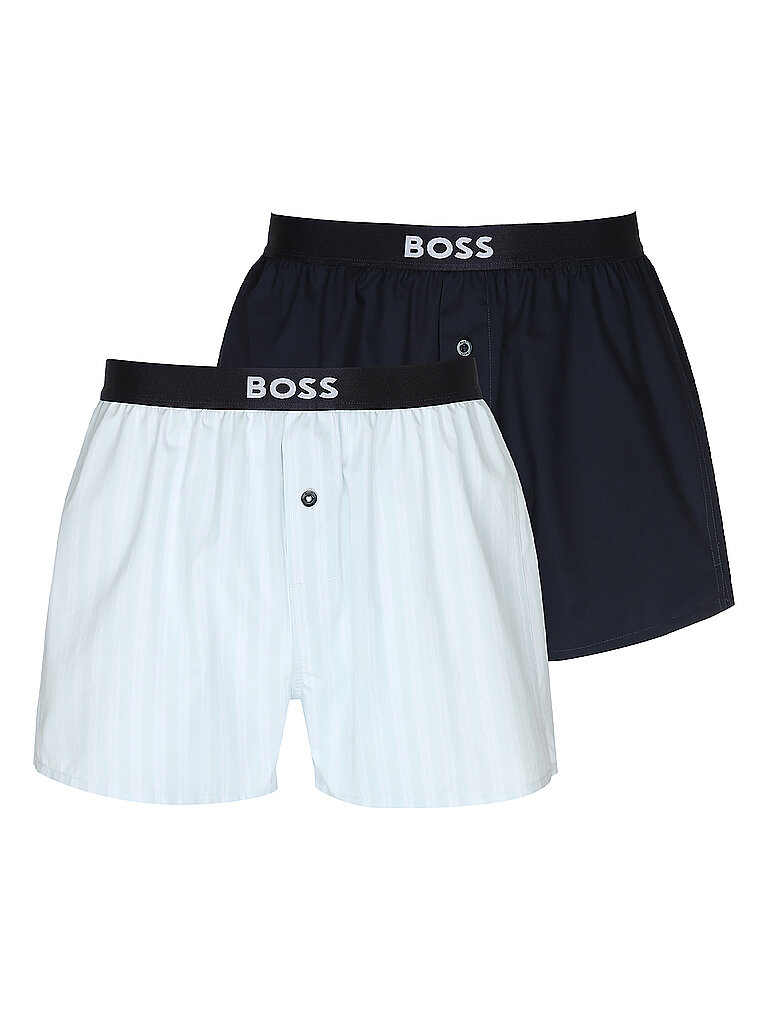 BOSS Boxershorts 2er Pkg. open blue blau | S
