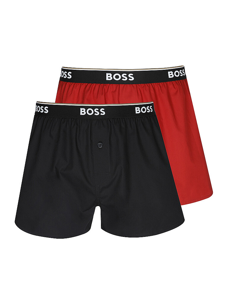 BOSS Boxershorts 2er Pkg. medium red dunkelrot | XXL