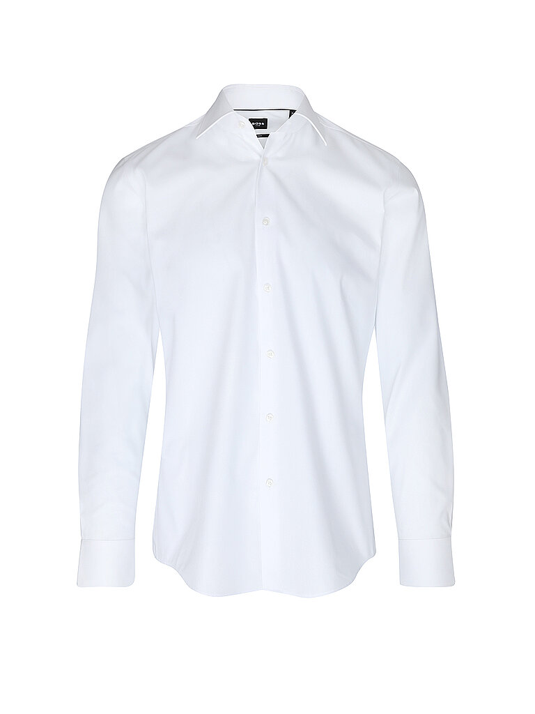 BOSS Hemd Slim Fit H-HANK weiss | 42