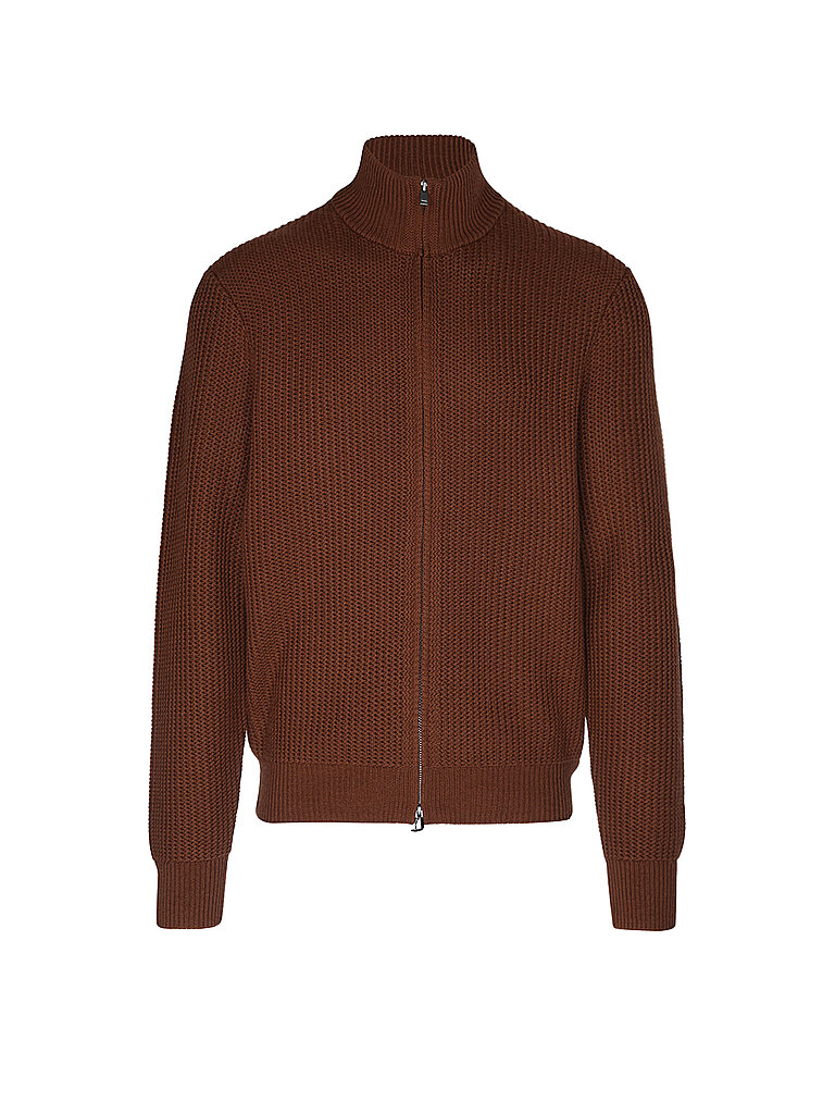BOSS Strickjacke H-FIOCCO braun | M