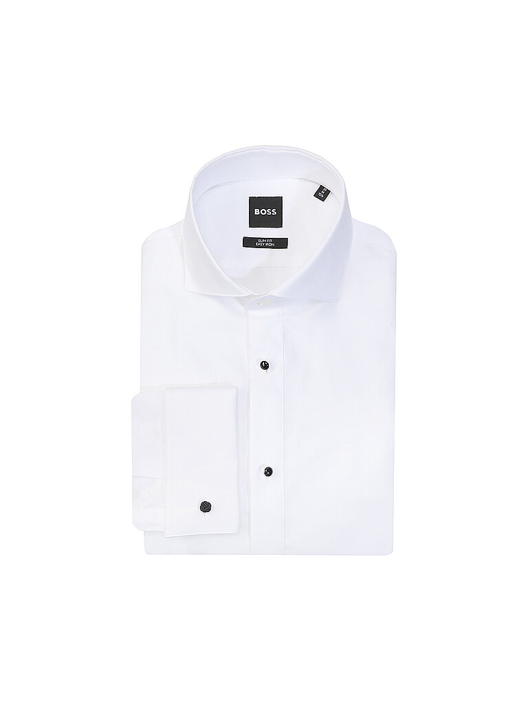 BOSS Hemd Slim FIT HANK weiss | 38