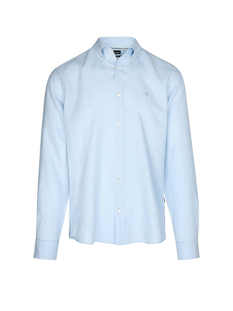 BOSS Leinenhemd H-LIAM hellblau | XL