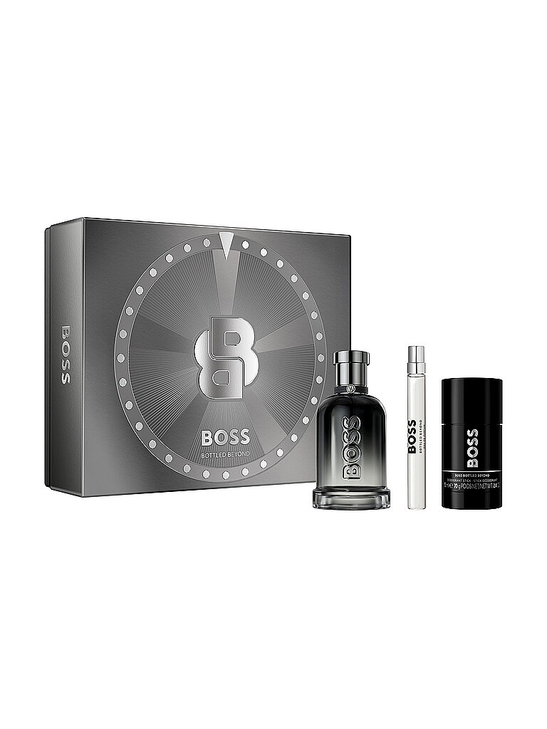 BOSS Geschenkset - Bottled Beyond Eau de Parfum und Deodorant-Stick Trio-Set für Herren 100ml / 75ml / 10ml