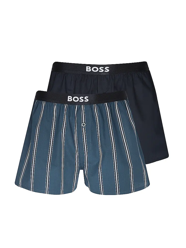 BOSS | Boxershorts 2er Pkg open blue | blau