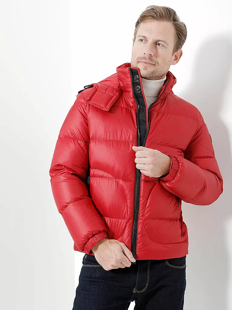 BOSS | Daunensteppjacke " Dolera " | rot