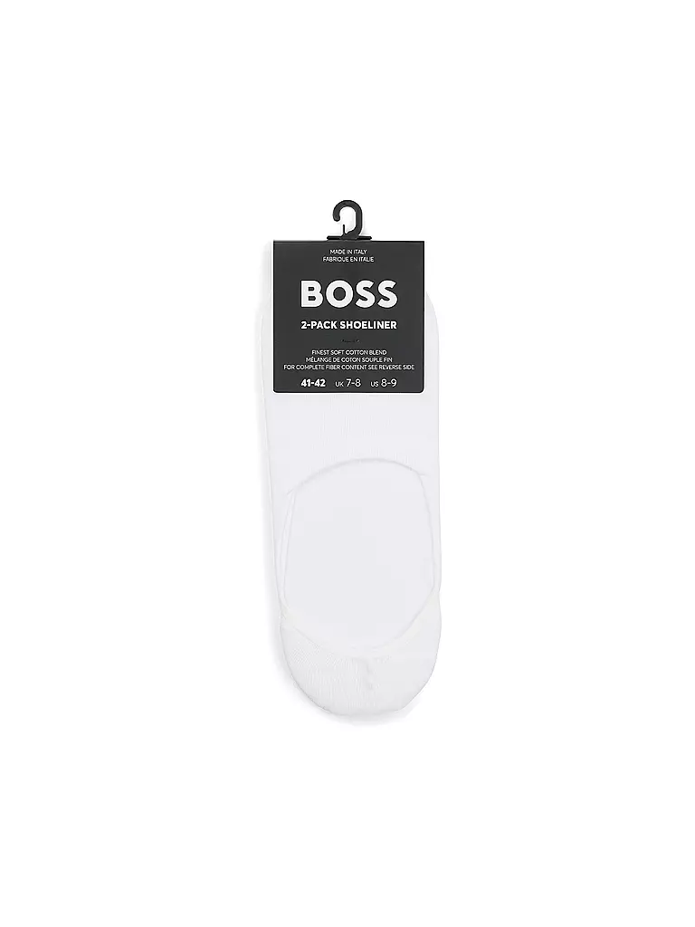 BOSS | Füßlinge 2-er Pkg white | schwarz