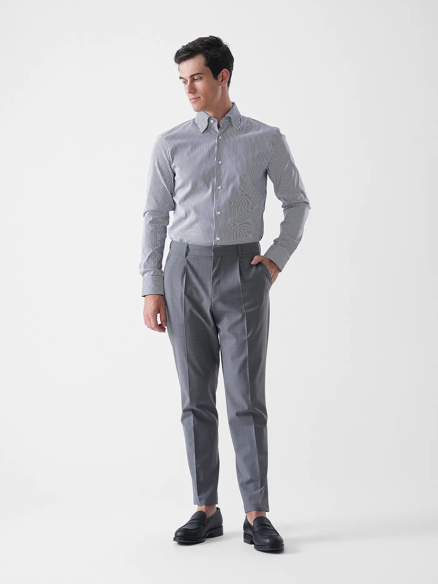 BOSS | Hemd Regular Fit L-HAYS | dunkelblau