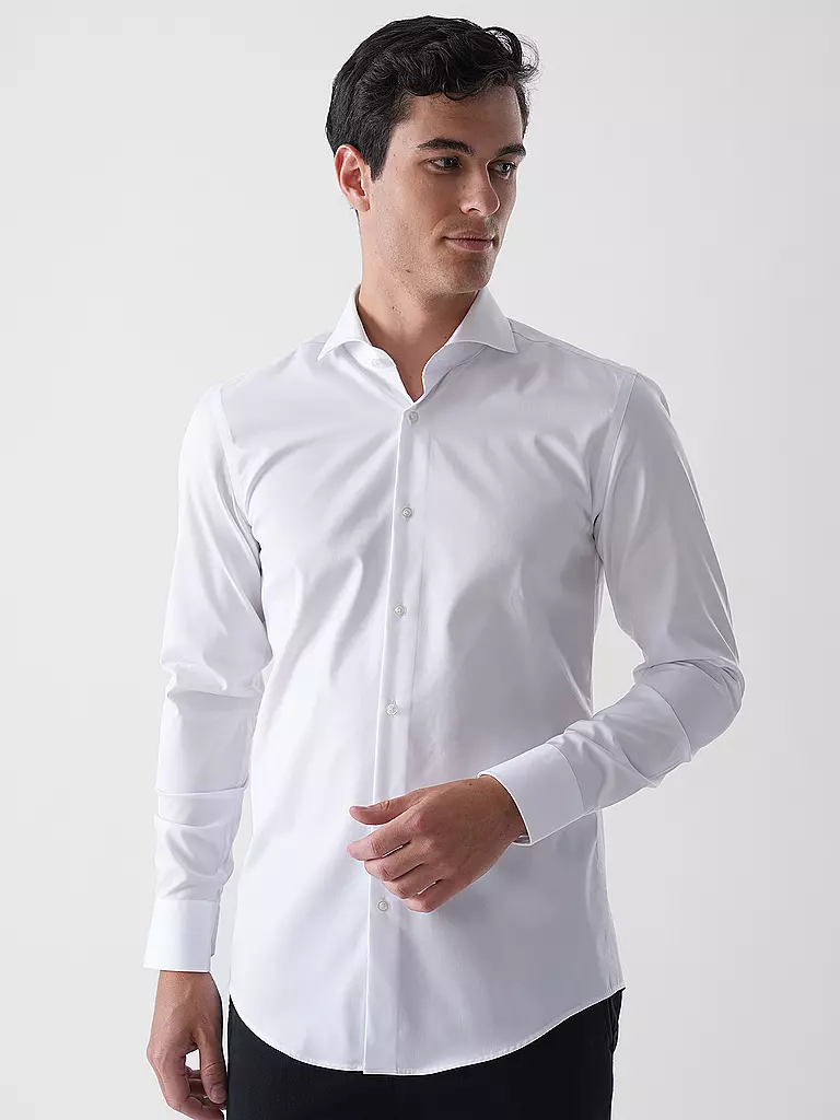 BOSS | Hemd Slim Fit H-HANK | weiss