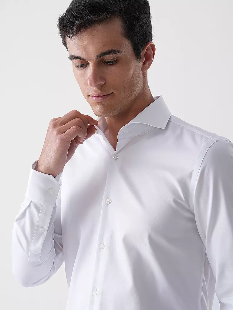 BOSS | Hemd Slim Fit H-HANK | weiss