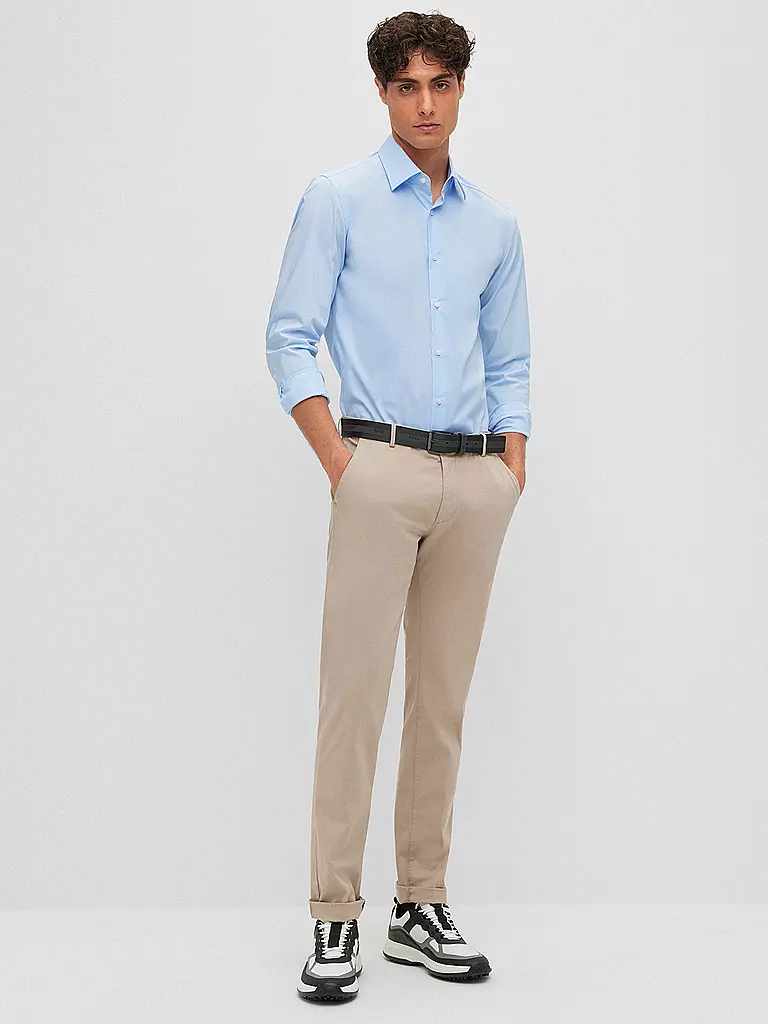 BOSS | Hemd Slim Fit Hank | blau