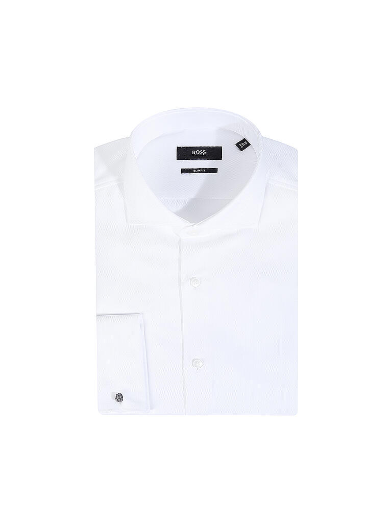BOSS | Hemd Slim Fit Henk  | weiß