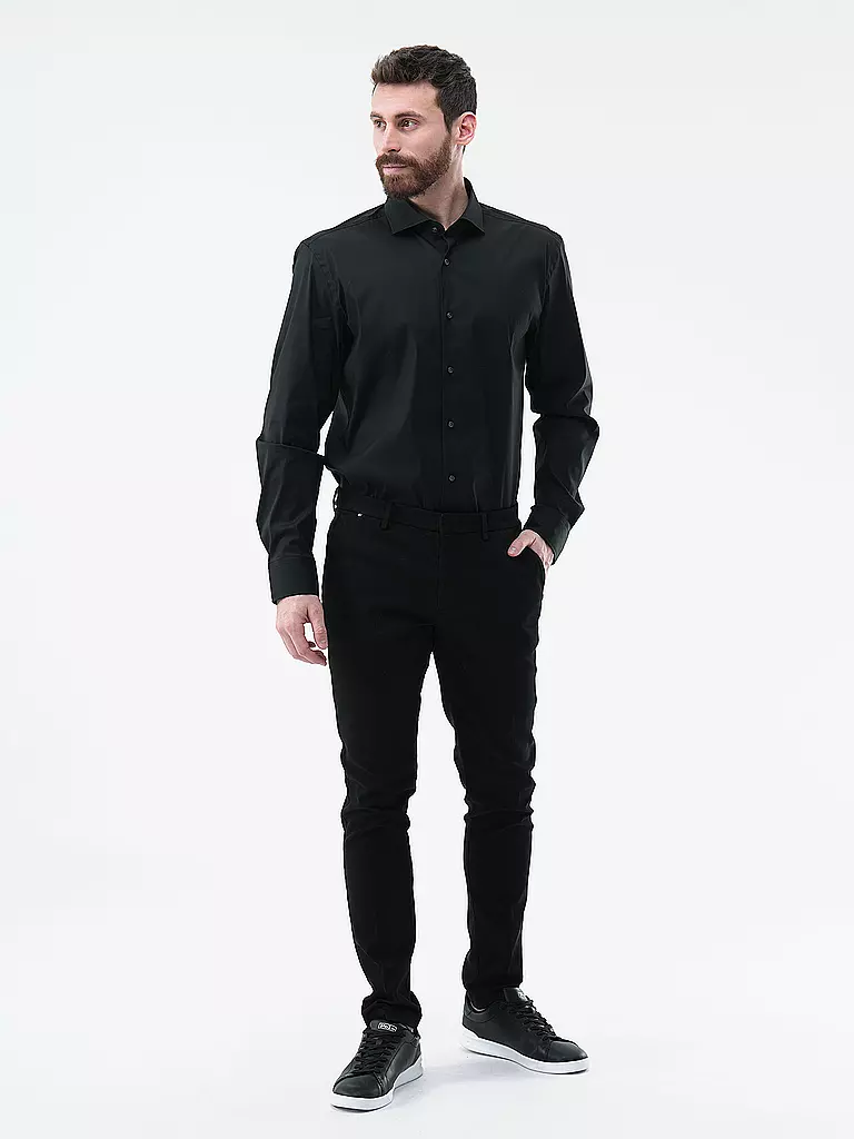 BOSS | Hemd Slim Fit P-HANK | schwarz