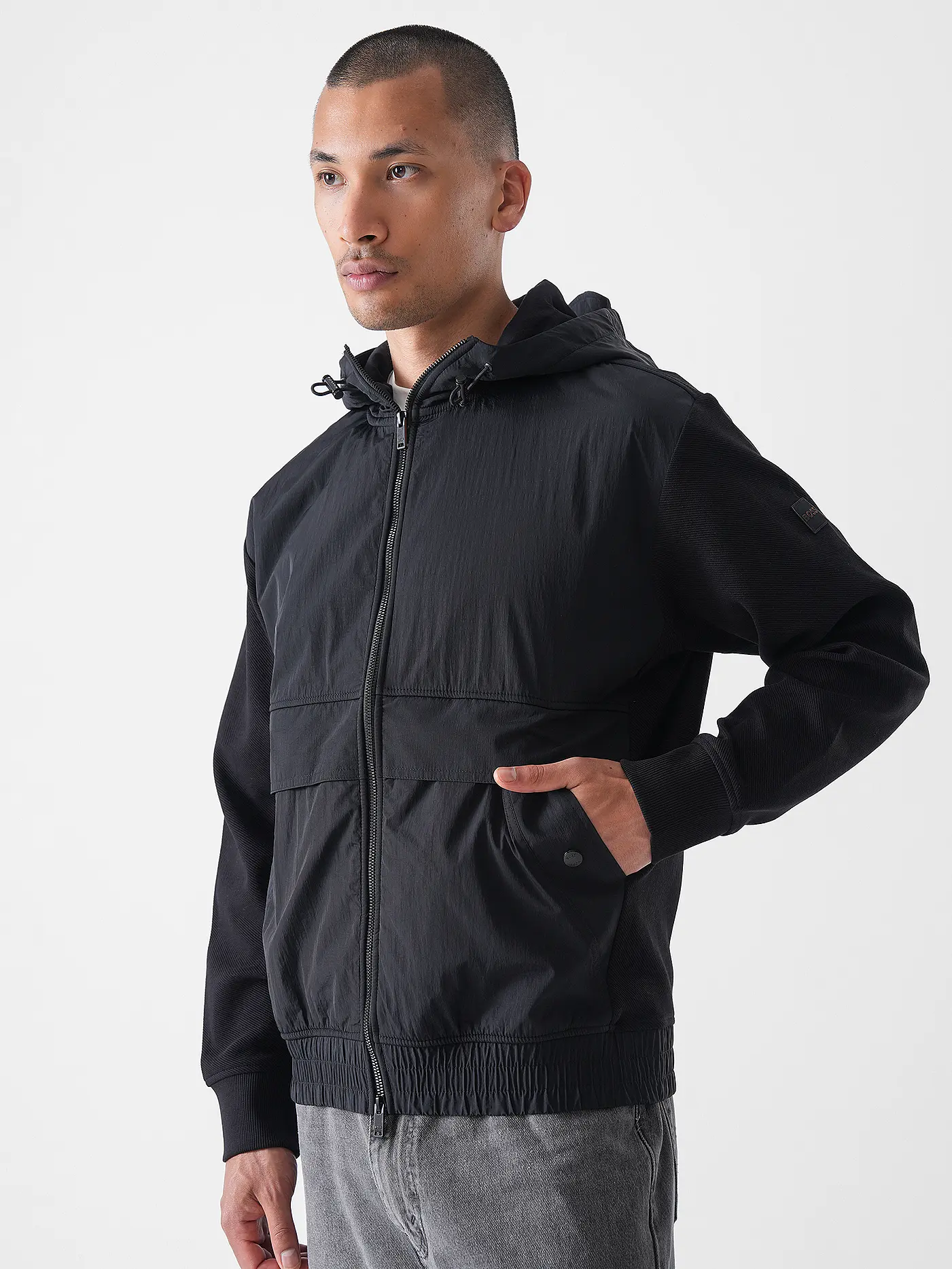 BOSS | Jacke ZE__HOOD | schwarz