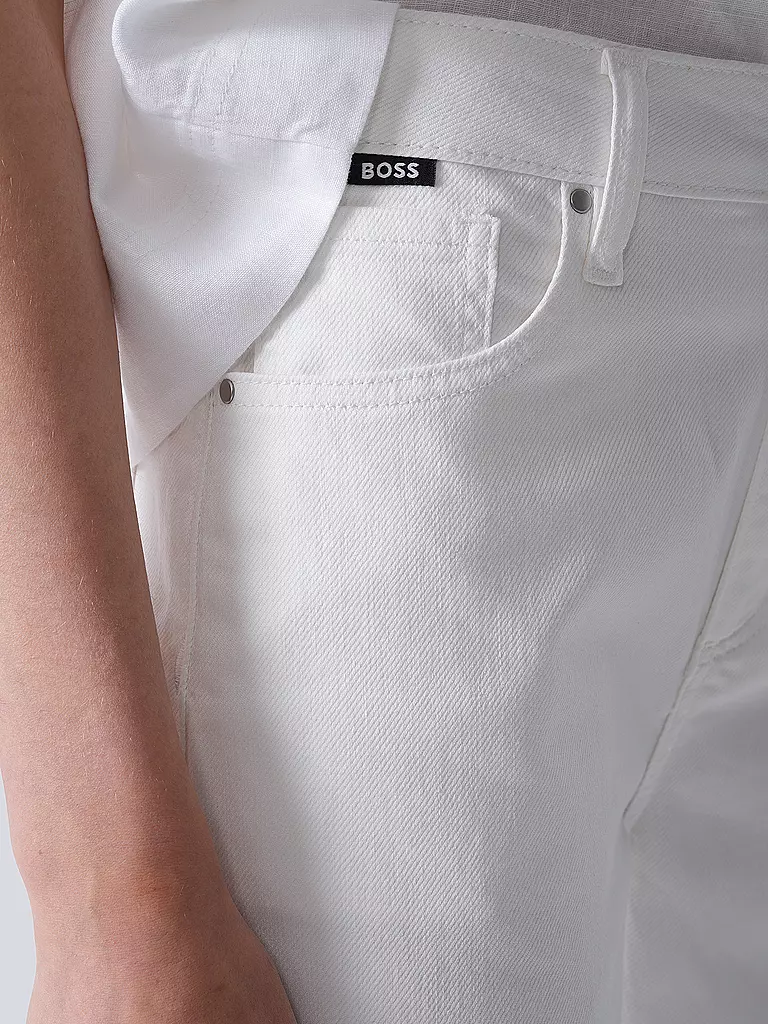 BOSS | Jeans Wide Leg CROSSROAD SUPER | weiss