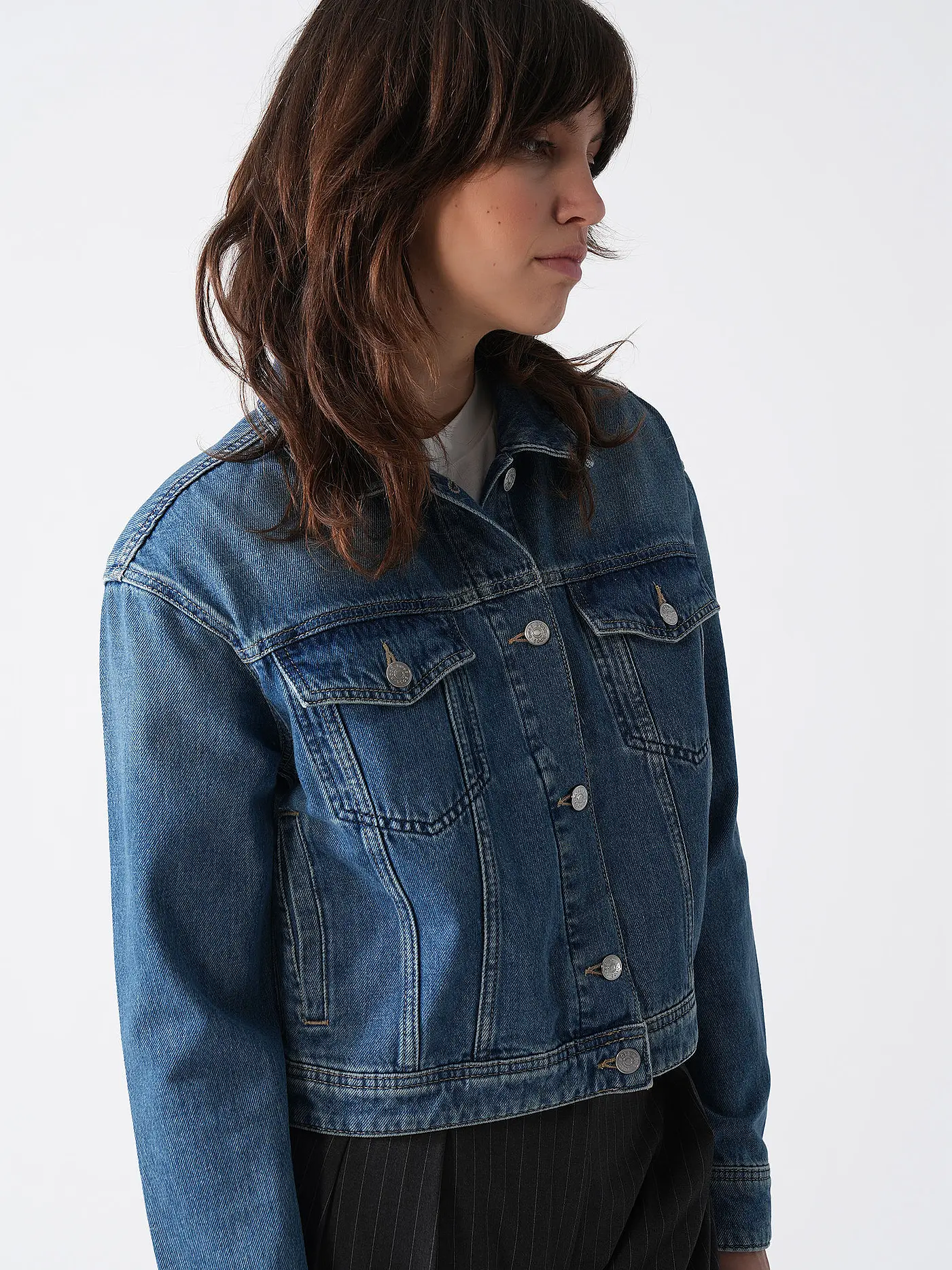 BOSS | Jeansjacke  | dunkelblau