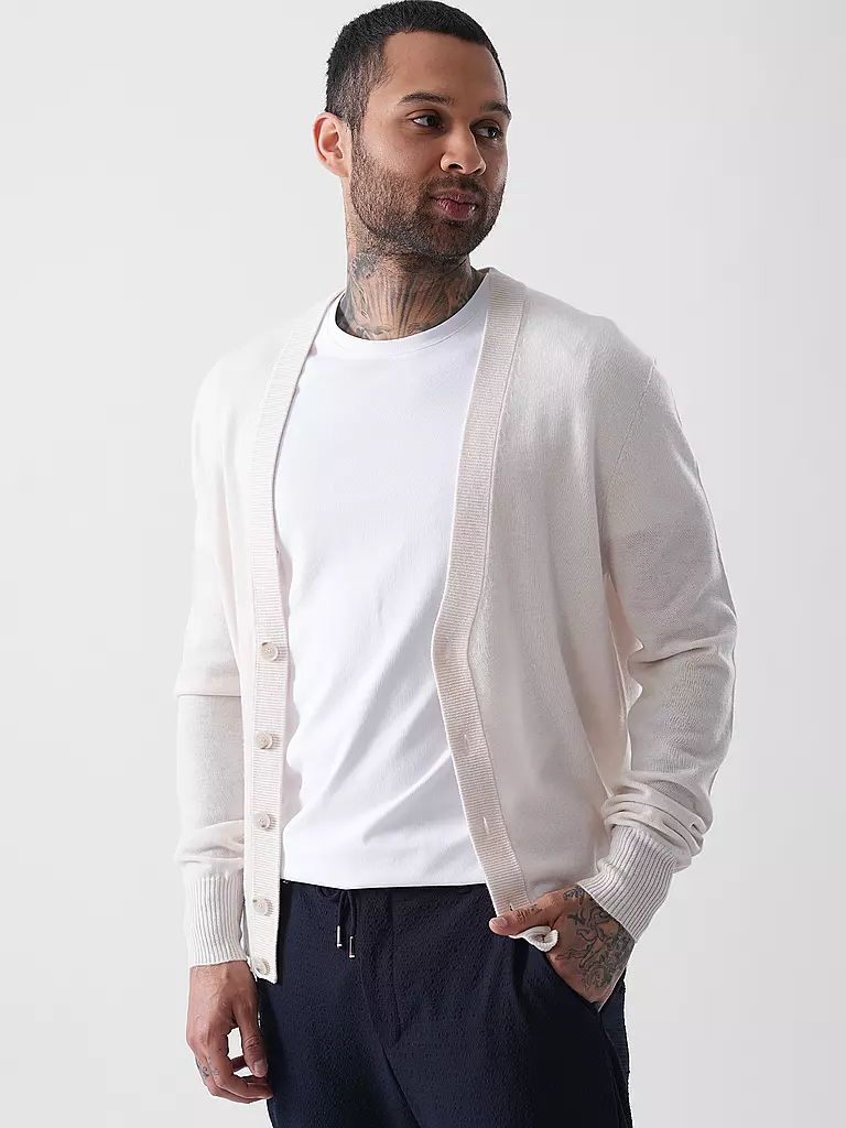 BOSS | Kaschmircardigan | Creme