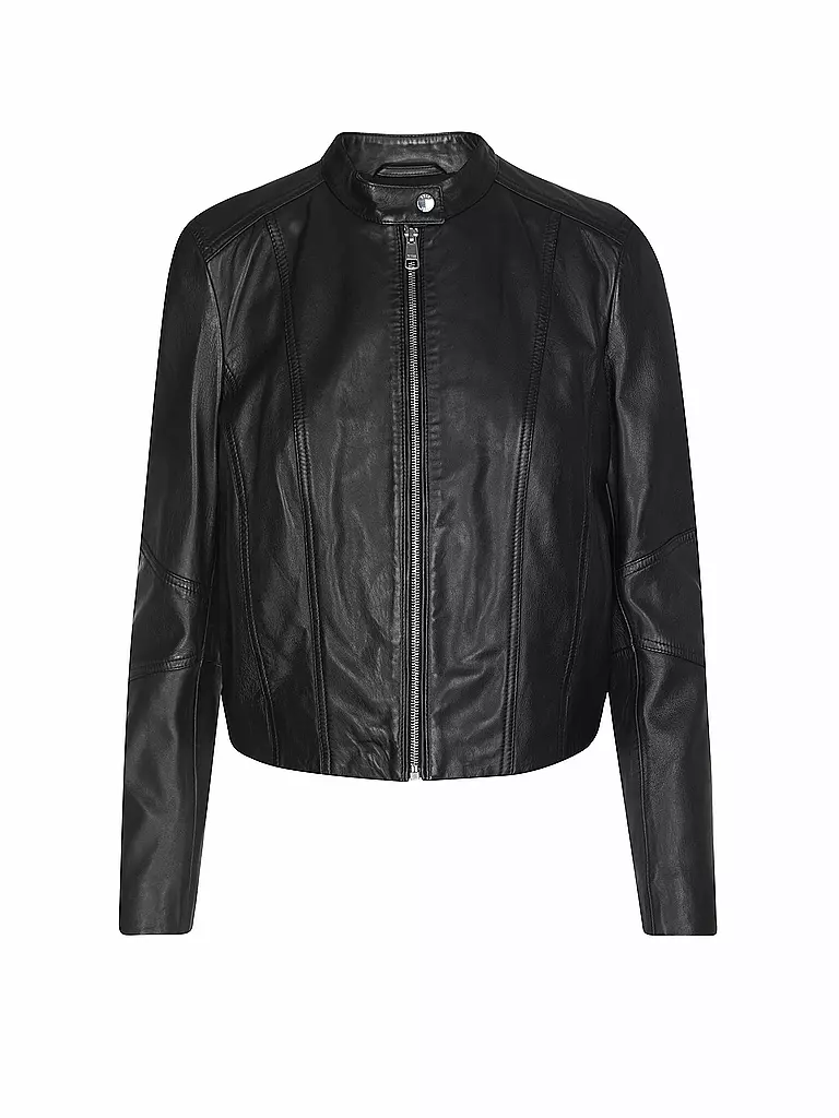BOSS | Lederjacke C_SALESTE  | schwarz