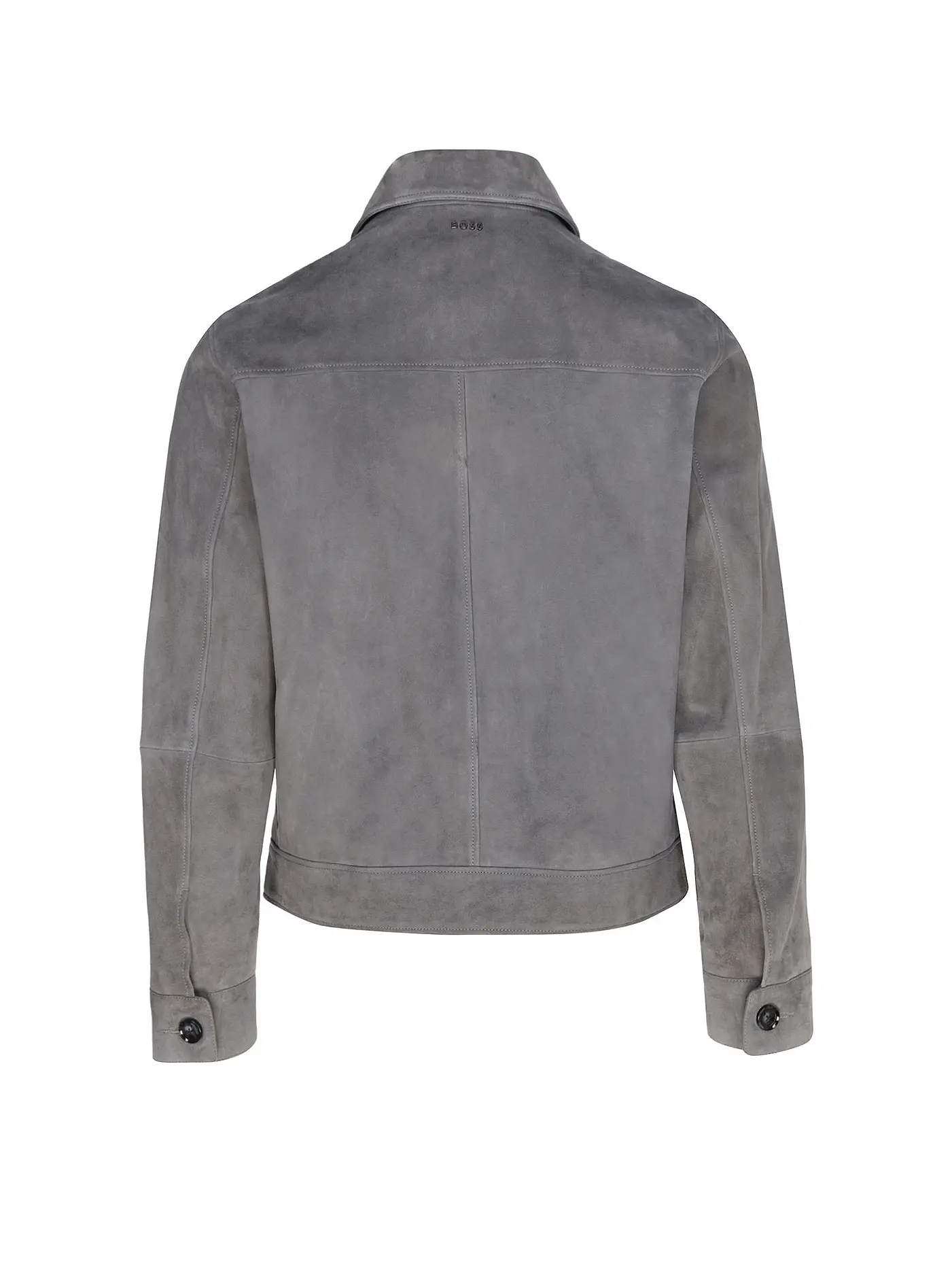 BOSS | Lederjacke H-MALBANO5  | grau