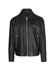 BOSS | Lederjacke H-MAPSON4 | schwarz