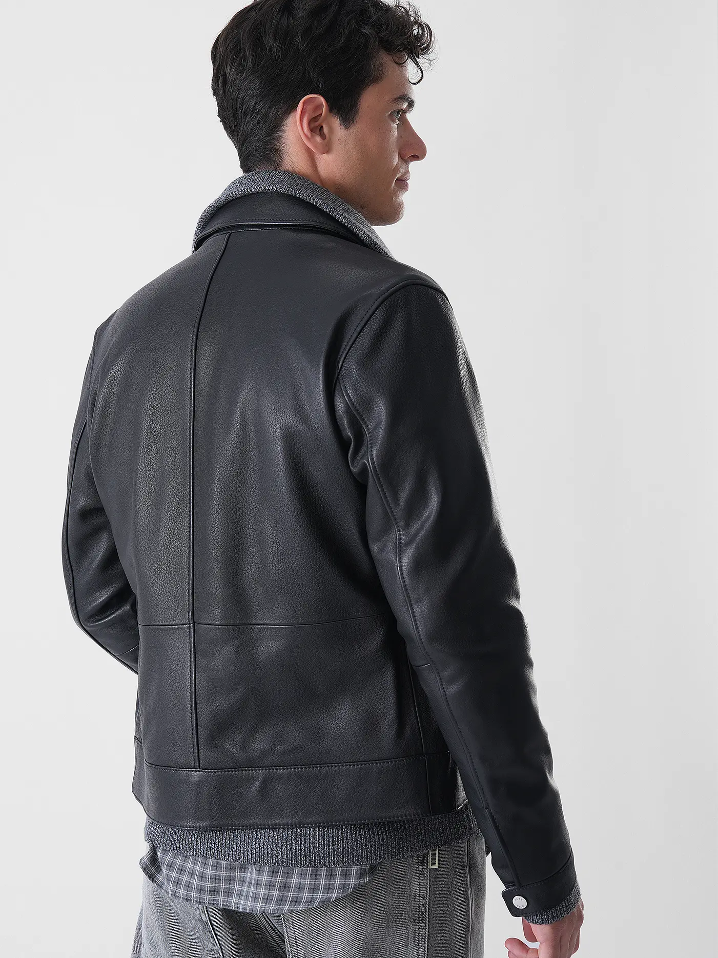 BOSS | Lederjacke H-MAPSON4 | schwarz