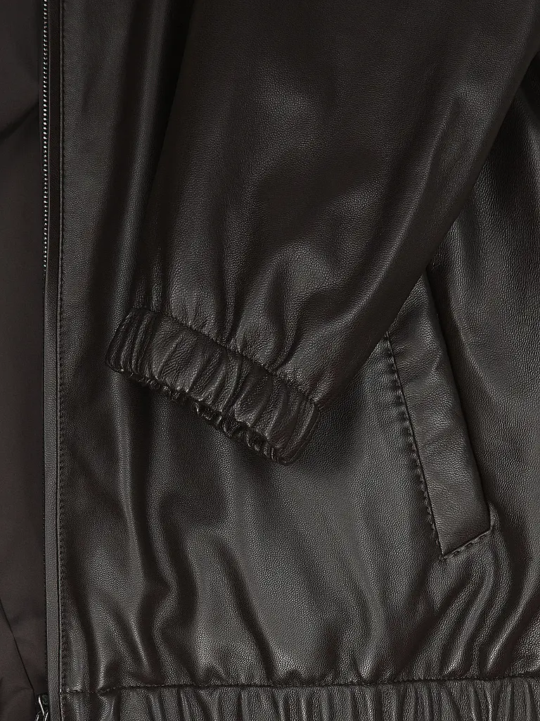 BOSS | Lederjacke L-MUBUK2  | braun