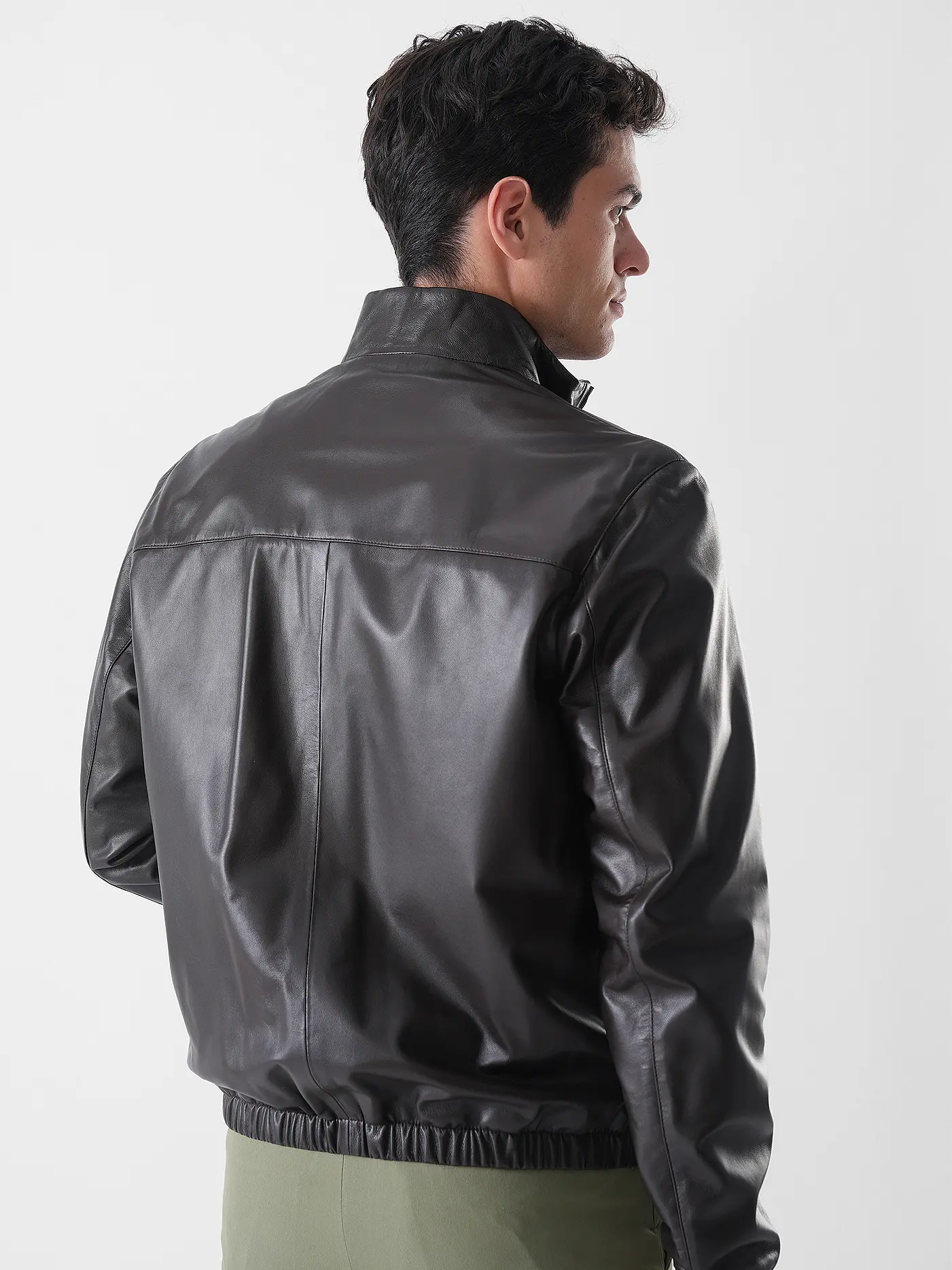 BOSS | Lederjacke L-MUBUK2  | braun
