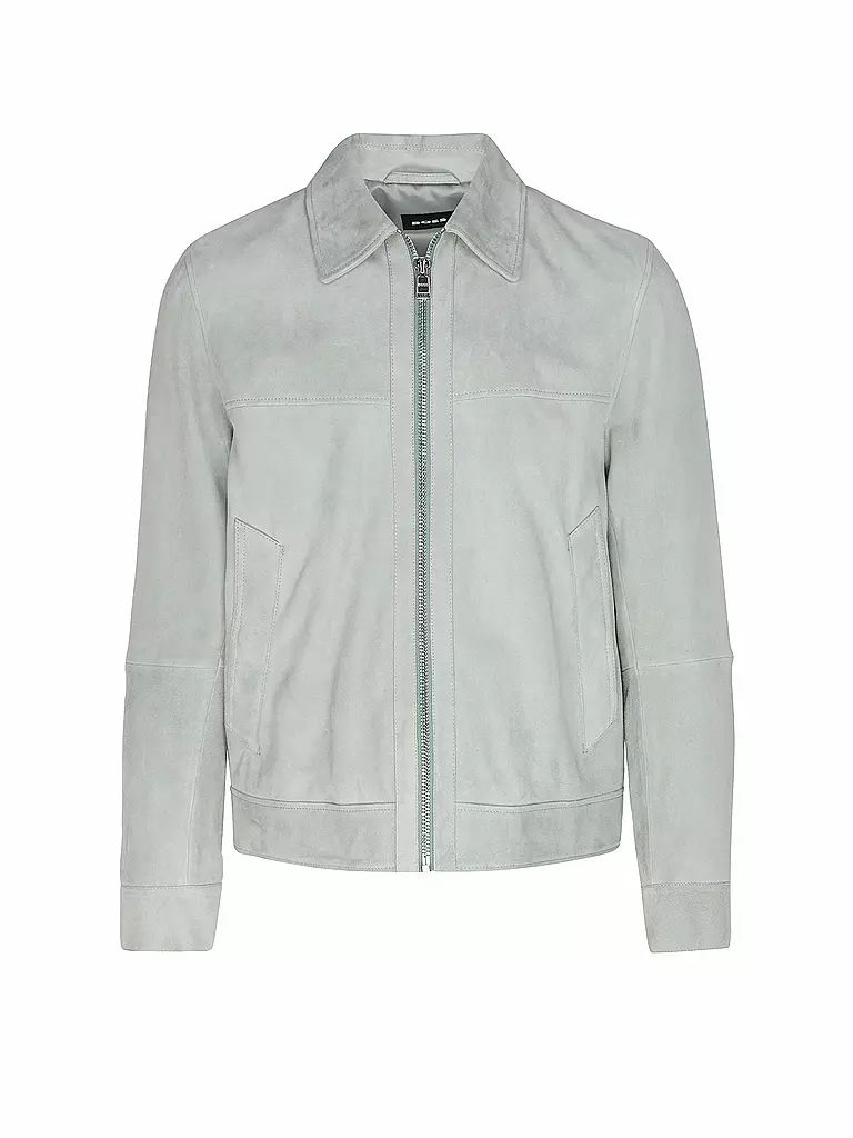 BOSS | Lederjacke MALBANO | hellgrün