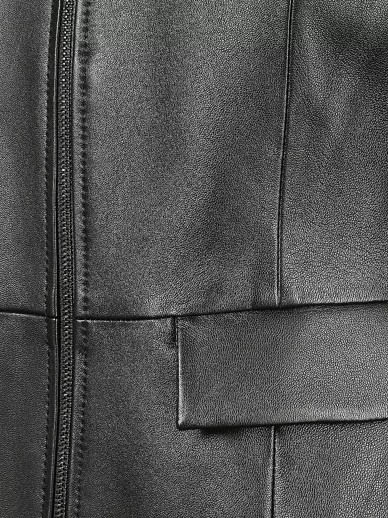 BOSS | Lederjacke Samutasa | schwarz