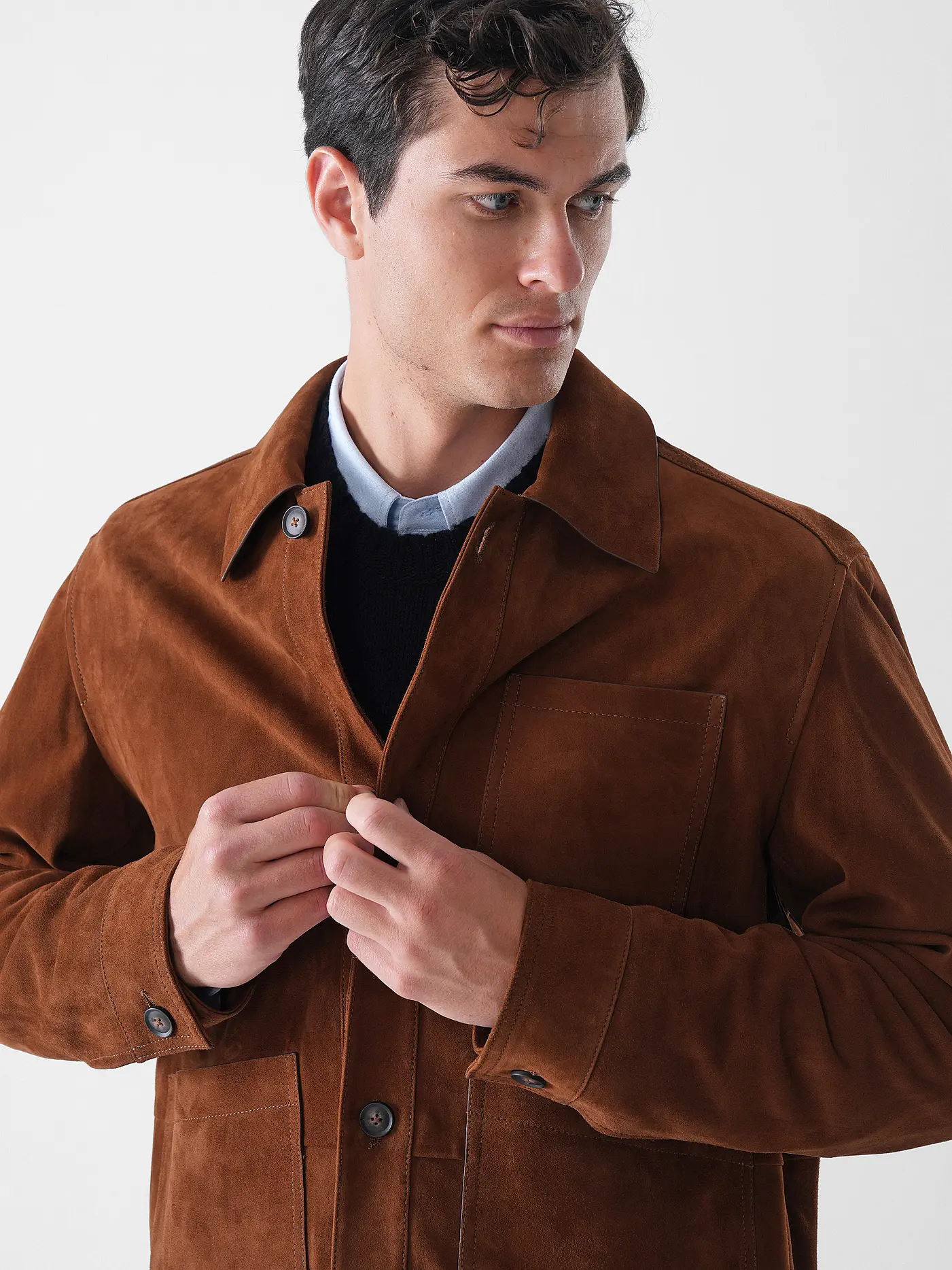 BOSS | Lederjacke | braun