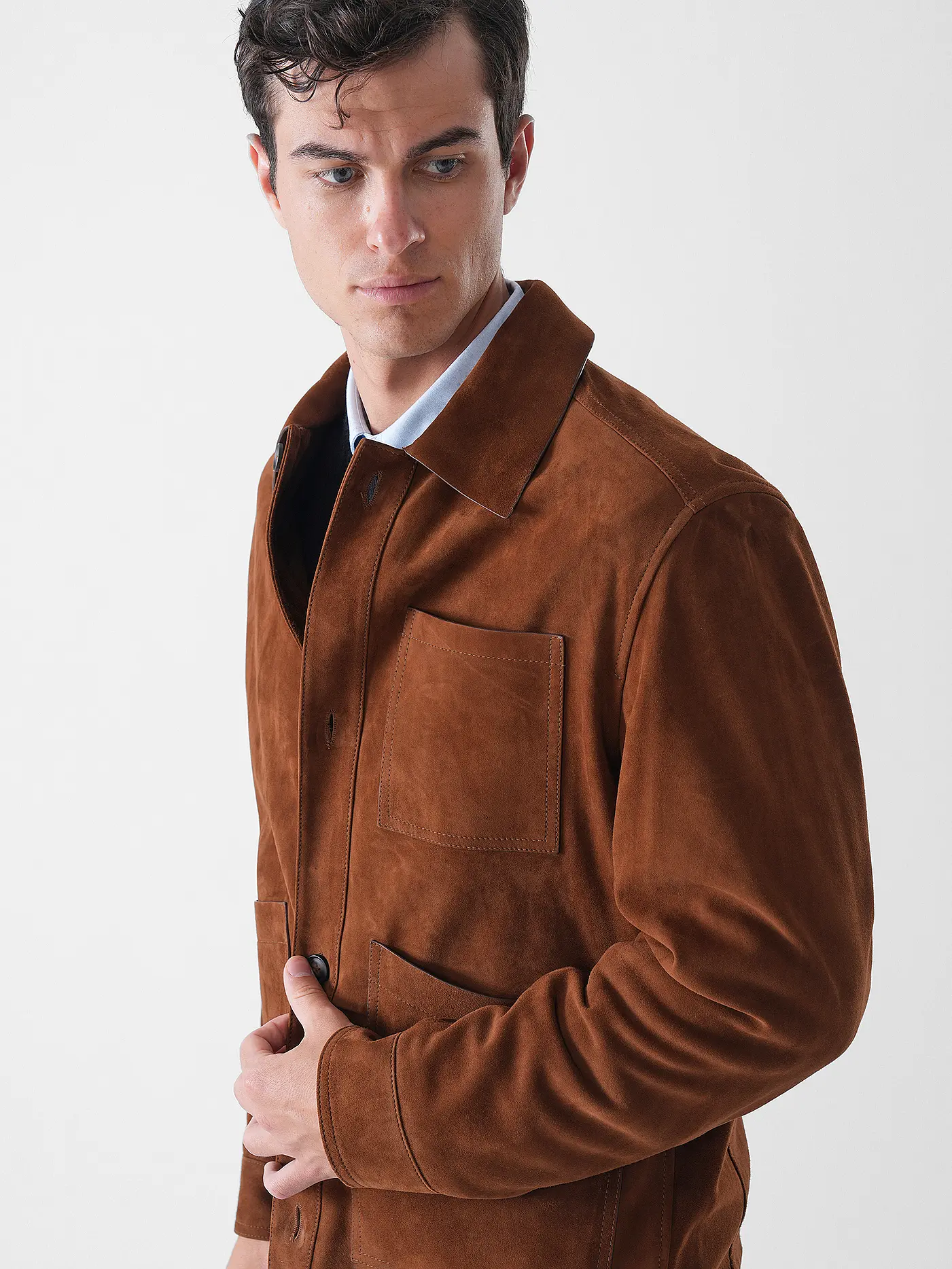 BOSS | Lederjacke | braun
