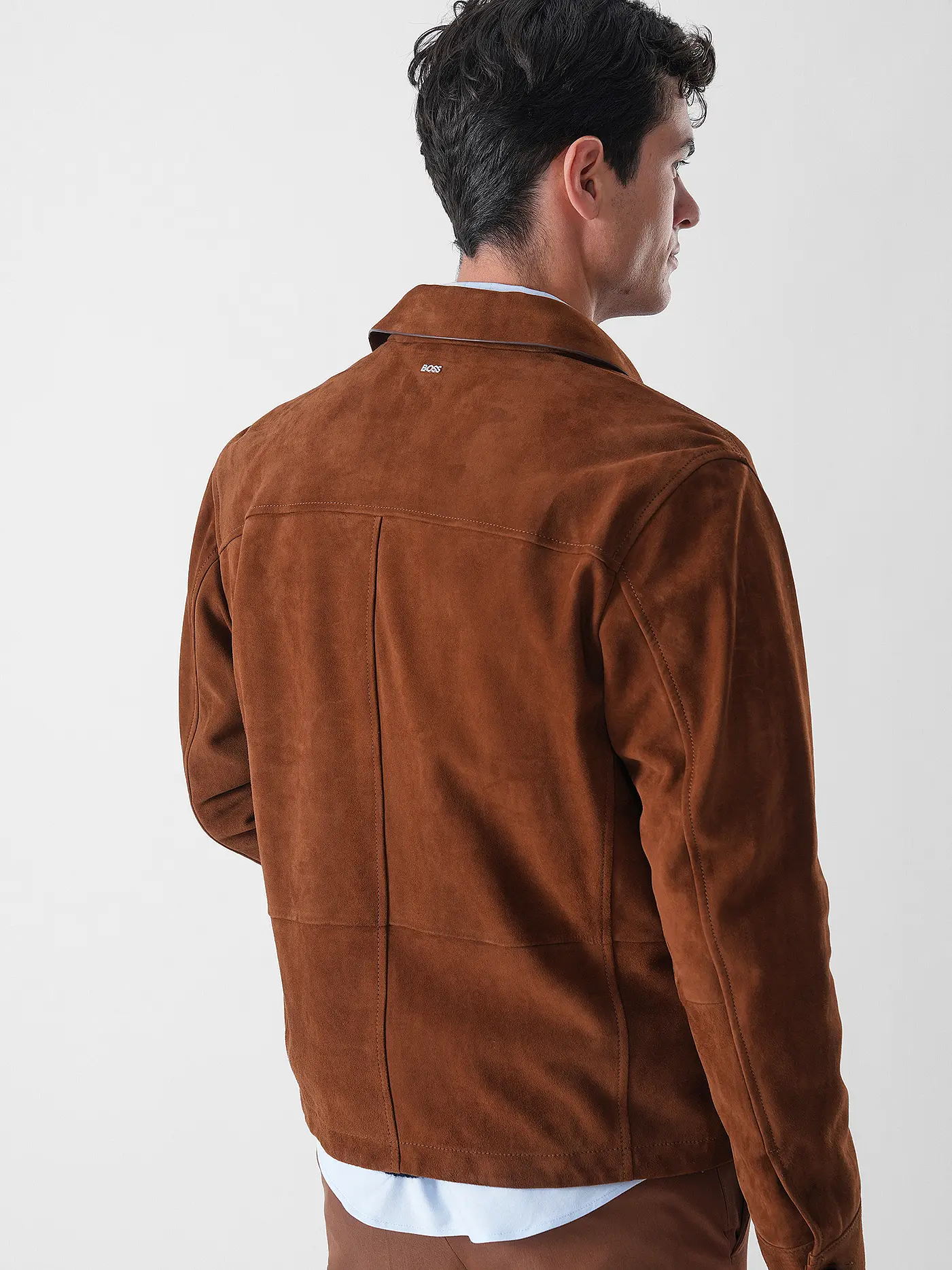 BOSS | Lederjacke | braun