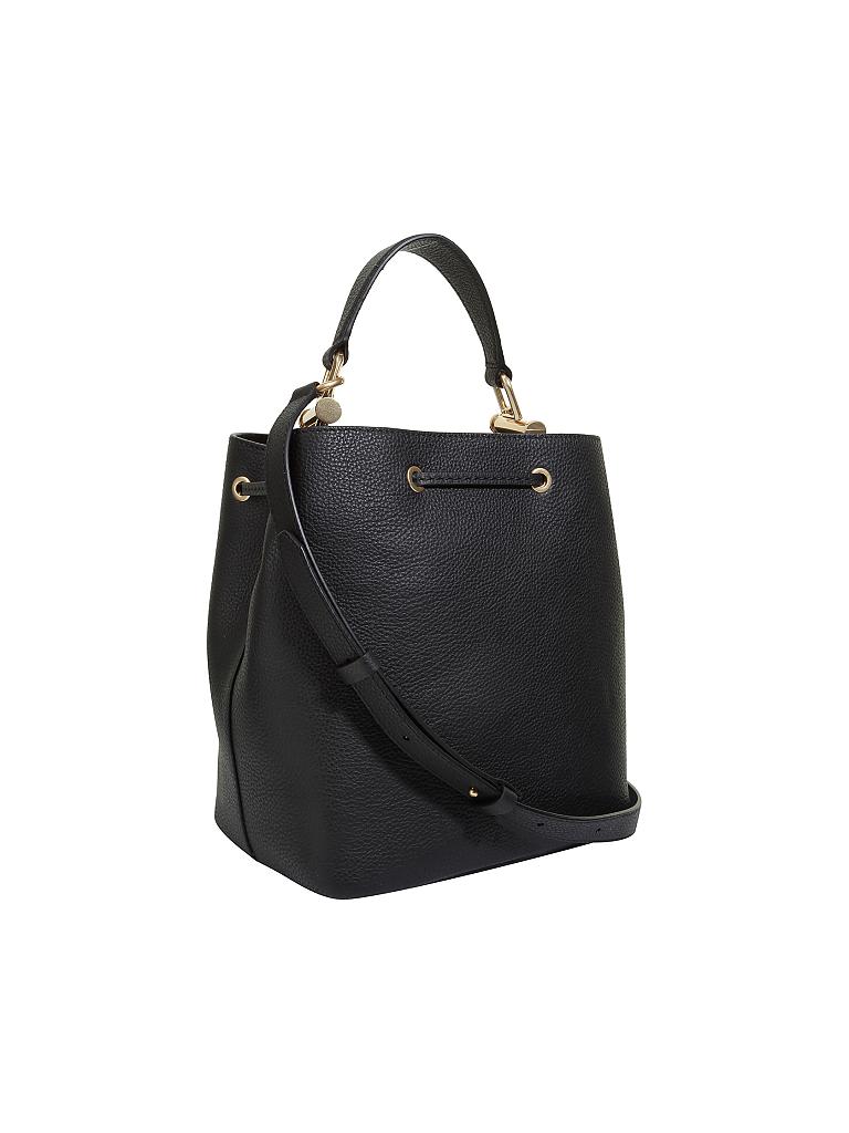 BOSS | Ledertasche - Beuteltasche "Kristin" | schwarz