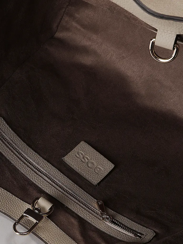 BOSS | Ledertasche - Hobo Bag LENAH | Beige