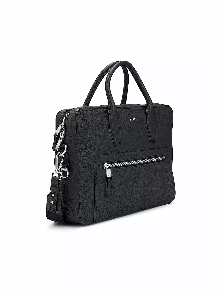 BOSS | Ledertasche - Laptoptasche HIGHWAY | schwarz