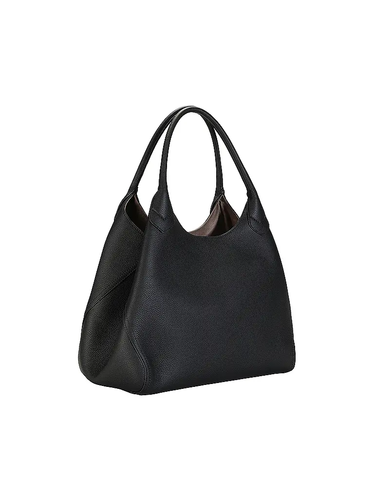 BOSS | Ledertasche - Schultertasche LENAH TOTE | schwarz