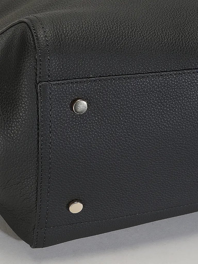 BOSS | Ledertasche - Schultertasche LENAH TOTE | schwarz