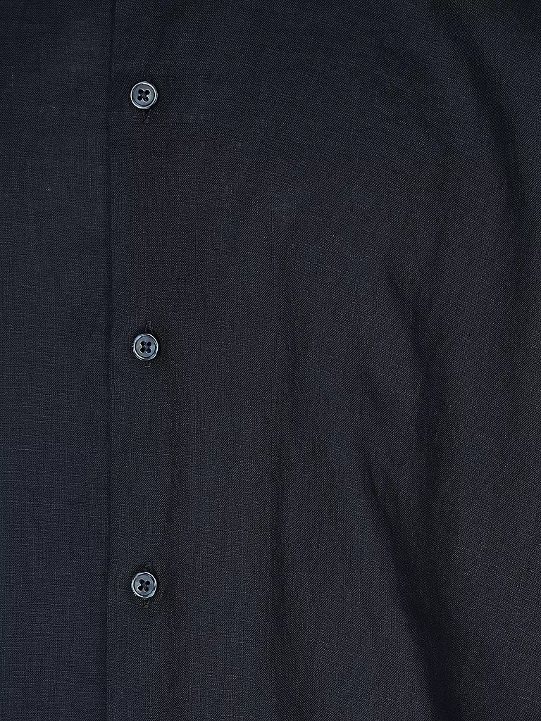 BOSS | Leinenhemd Regular Fit LIAM  | dunkelblau