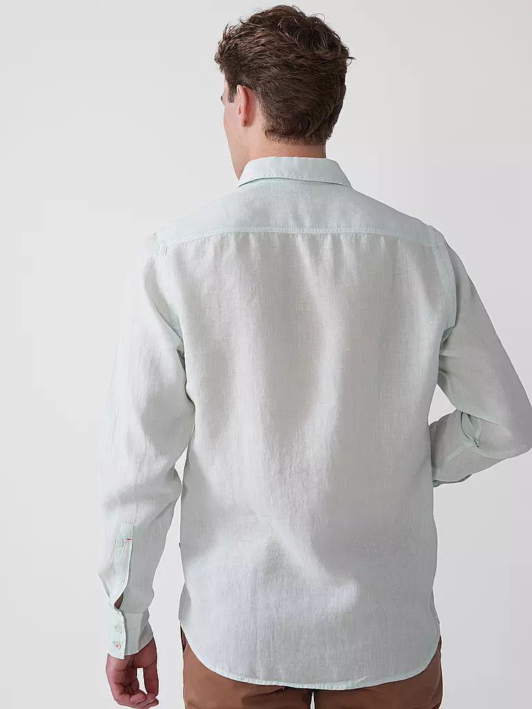 BOSS | Leinenhemd Regular Fit RELEGANT | schwarz