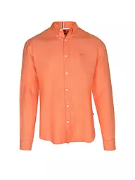 BOSS | Leinenhemd Slim Fit H-ROAN | orange
