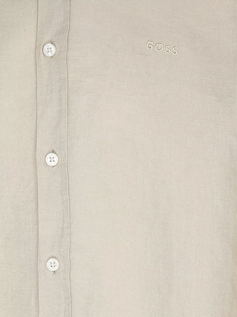 BOSS | Leinenhemd Slim Fit H-ROAN | beige