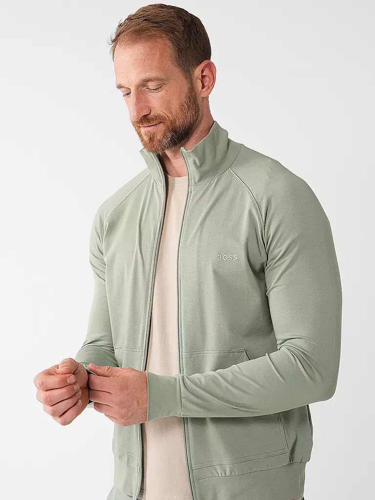 BOSS | Loungewear Jacke | hellgrün