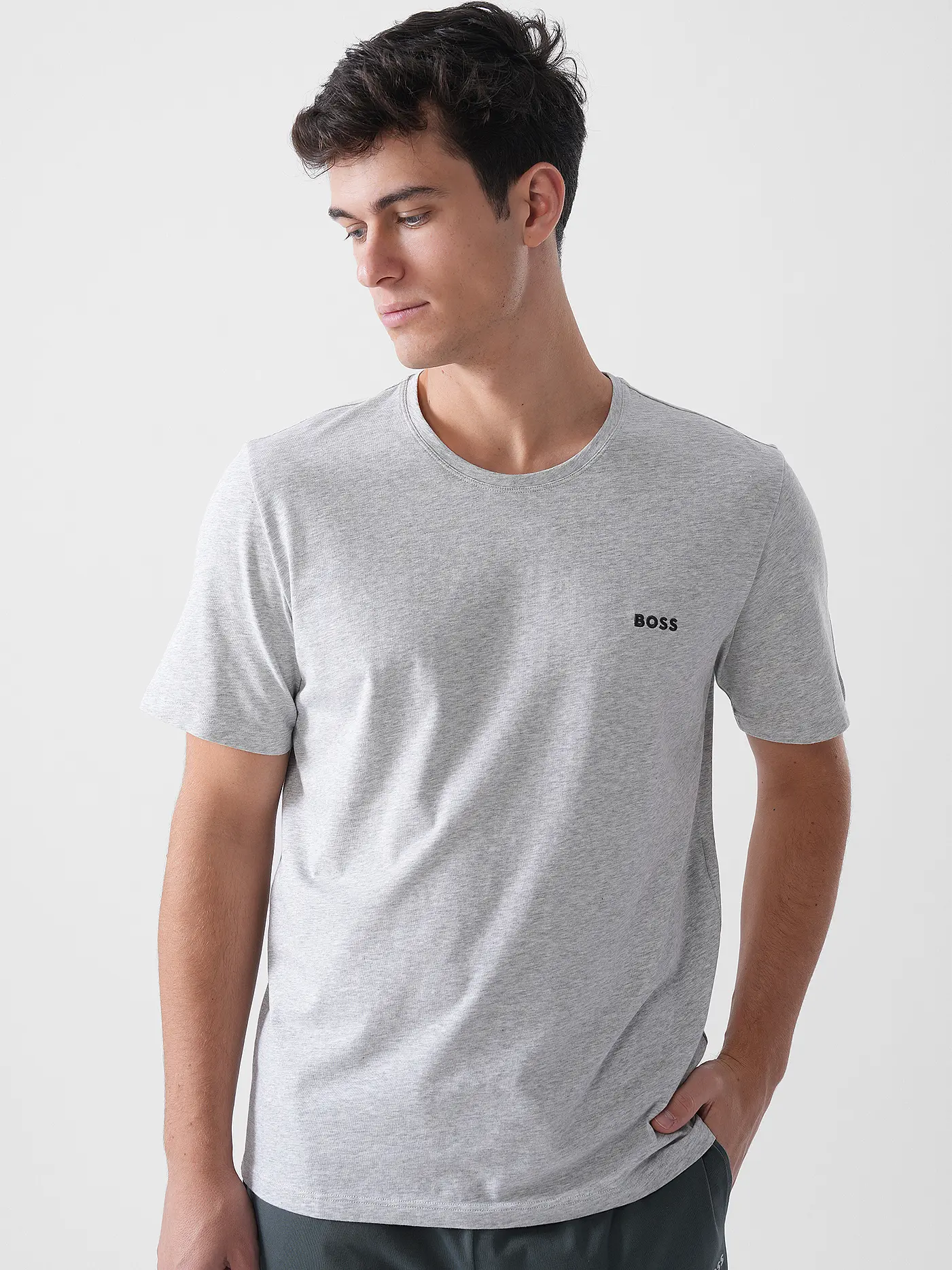 BOSS | Loungewear Shirt  | hellgrau