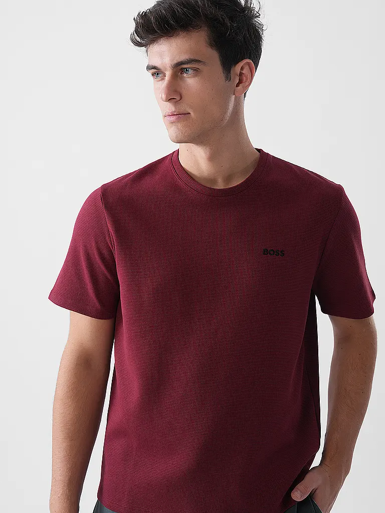 BOSS | Loungewear T-Shirt | dunkelrot