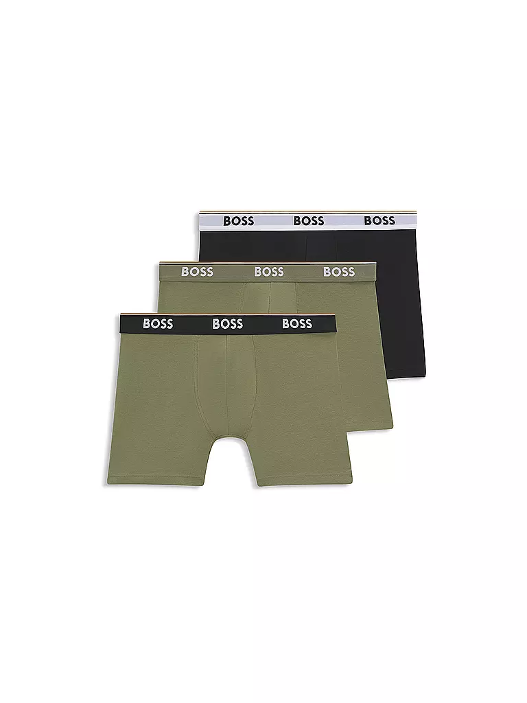 BOSS | Pants 3er Pkg. open miscellane | olive